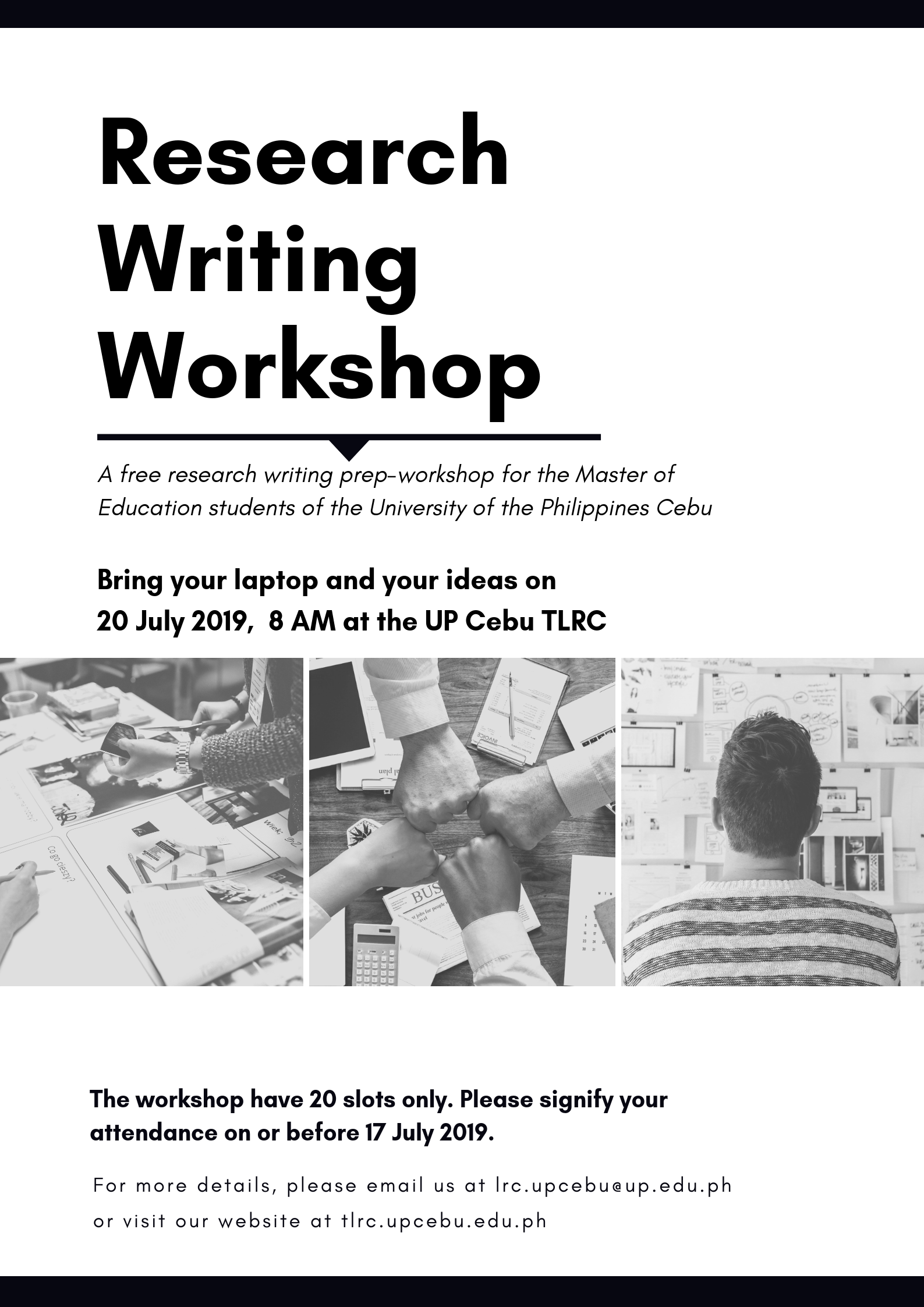 Free Research Writing Workshop at the TLRC