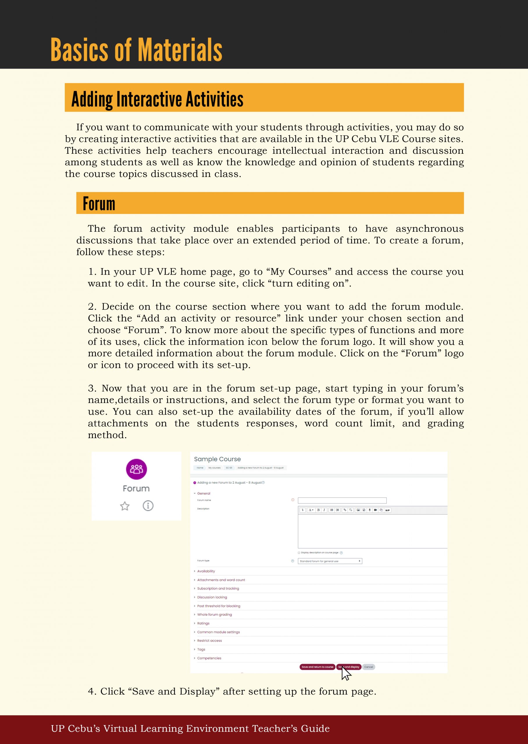 Basics of Materials - UP Cebu TLRC